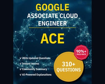 Google Associate Cloud Engineer ACE Practice Questions: 310+ AI Explanations, Community Answers (Instant Download)