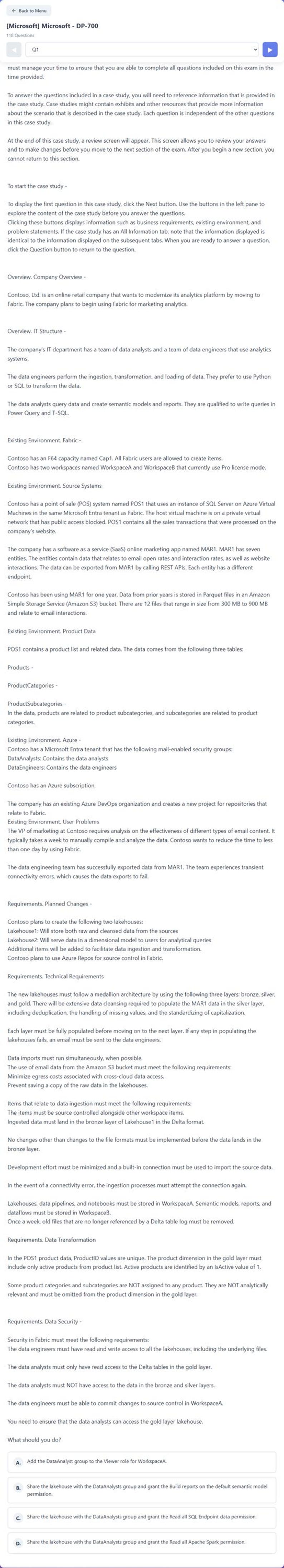 Microsoft Fabric Data Engineer Associate DP-700 Practice Questions: 110 ...