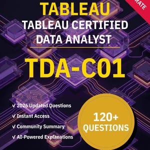 Tableau Certified Data Analyst Practice Questions | TDA-C01 Interactive Study Guide