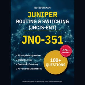 Juniper Routing Switching (jncis-Ent) JN0-351 Practice Questions: 100+ Ai Explanations, Community Answers (Instant Download)