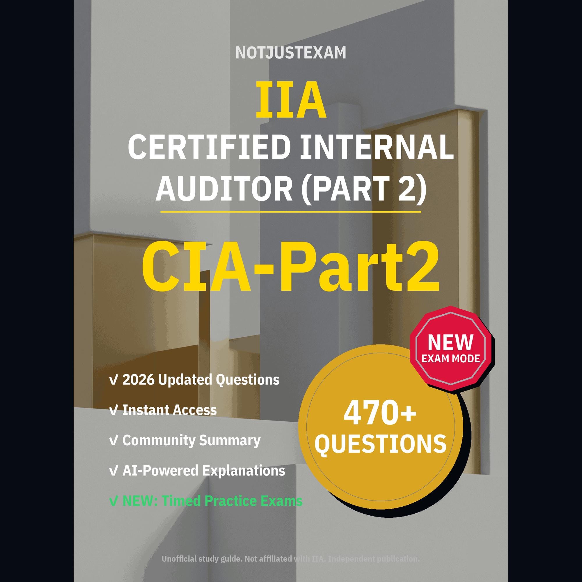 IIA Certified Internal Auditor (part 2) Cia-part2 Practice
