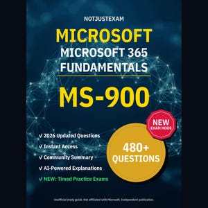 Microsoft 365 Fundamentals MS-900 Übungsfragen: 480+ KI Erklärungen, Community Antworten (Sofortdownload)