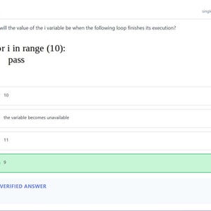 Question 3 - correct answer highlighted