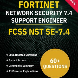 Test praktyczny inżyniera wsparcia Fortinet FCSS NST SE-7.4 | Pytania interaktywne (2026)