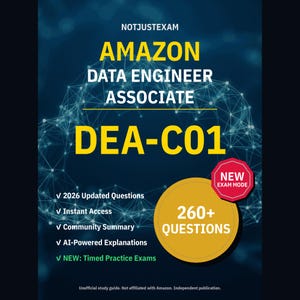 Amazon Data Engineer Associate DEA-C01 Practice Questions: 200+ AI Explanations, Community Answers (Instant Download)
