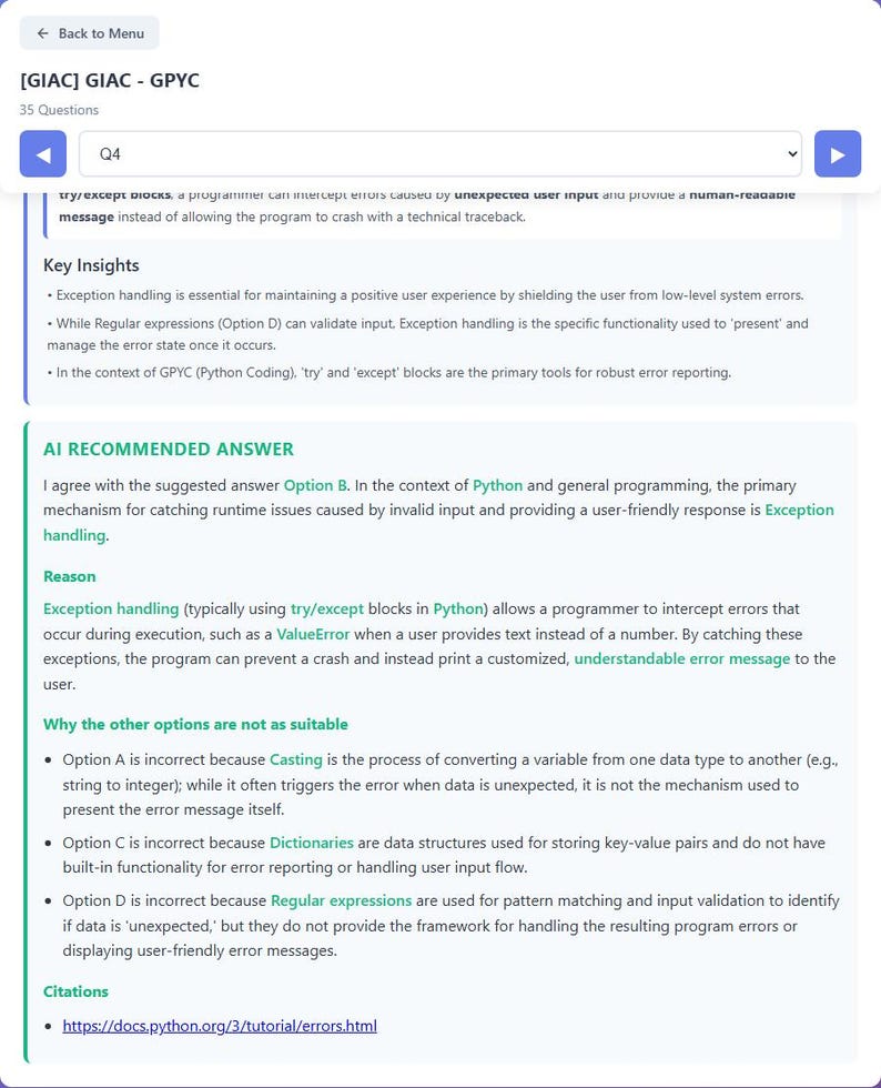 Question 4 - community discussion and AI recommendation