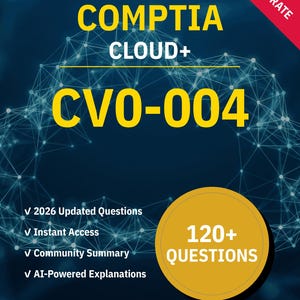 CV0-004 Cloud+ CompTIA | Övningsprov 2026 | Interaktiv förberedelse av NotJustExam
