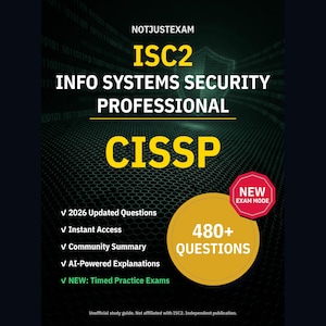 Test praktyczny CISSP 2026 – ISC2 Specjalista ds. bezpieczeństwa systemów informacyjnych: ponad 480 pytań z wyjaśnieniami