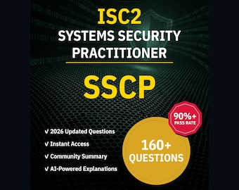 ISC2 Systems Security Practitioner SSCP Practice Questions: 160+ Answer Explanations, Community Answers (Instant Download)