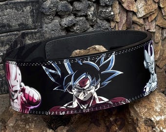 Cinturón de palanca de Dragon Ball Z: Cinturón de gimnasio de levantamiento de pesas del anime Goku