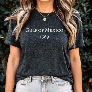 Chemise Comfort Colors® Golfe du Mexique, T-shirt patriotique unisexe, T-shirt américain Golfe du Mexique, T-shirt American Pride Patriotic, T-shirt Map Lover