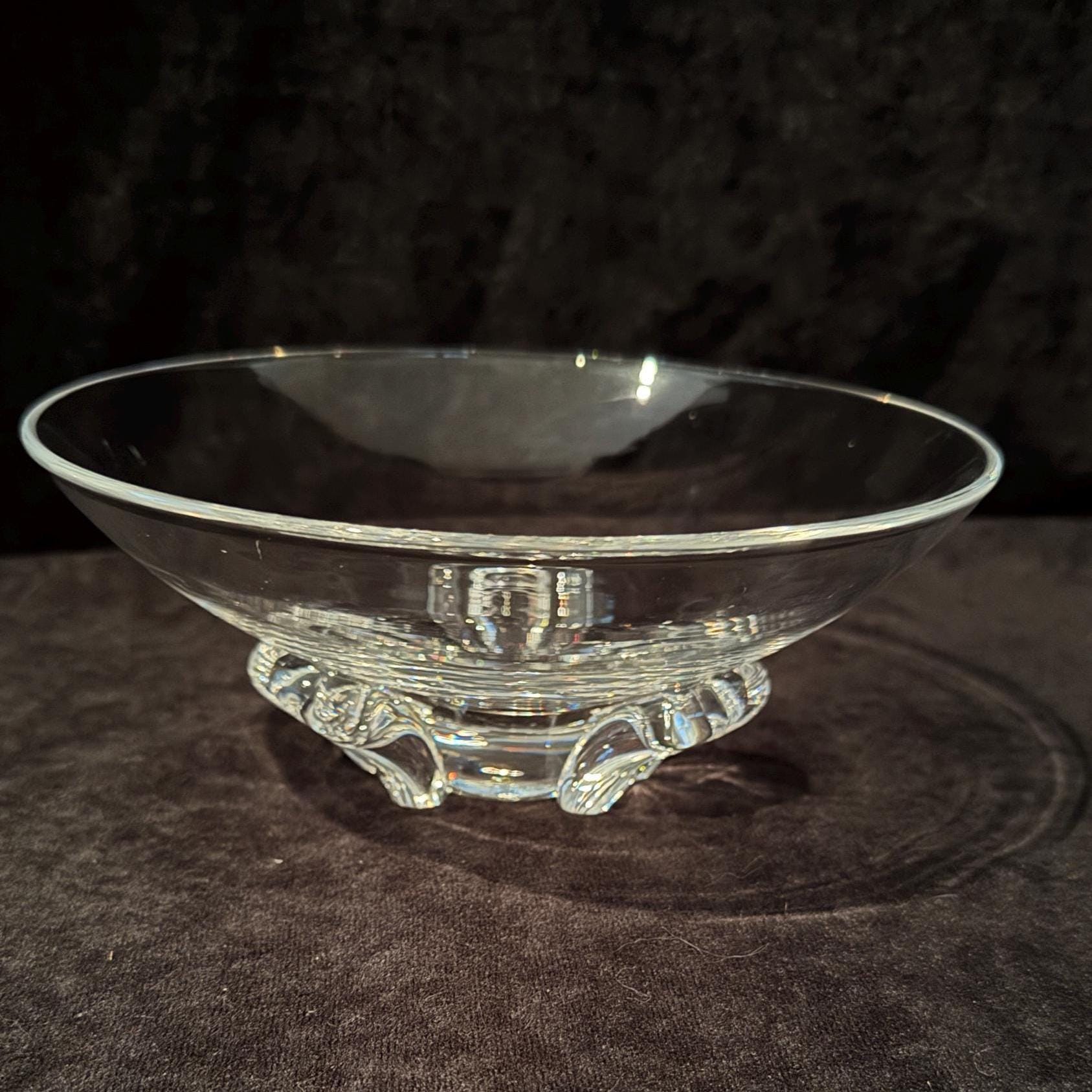Steuben Galss スパイラル ボウル 18cm Vintage Steuben Glass Spiral 7