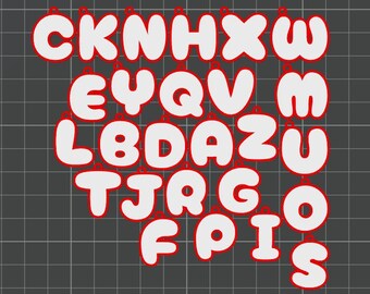 COMMERCIAL LICENSE | Digital STL File Download | Alphabet Keychain A–Z | 26 Individual Letter Keychains | 3D Print Keyring