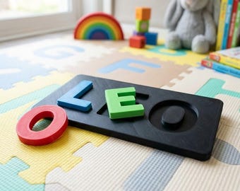 COMMERCIAL LICENSE | Montessori Name Puzzle STL | Kids Learning Puzzle | Personalized Name Puzzle | 3D Printable Educational Toy | Digital