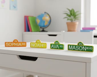 COMMERCIAL LICENSE | Kids Cartoon-Style Name Sign STL | 3D Printable Playful Font Nameplate | Personalized Digital 3D File