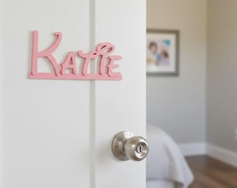 COMMERCIAL LICENSE | Kids Door Name Sign STL | Bedroom Door Name Plate | Door Frame Name Sign | 3D Printable Name Decor | Digital File