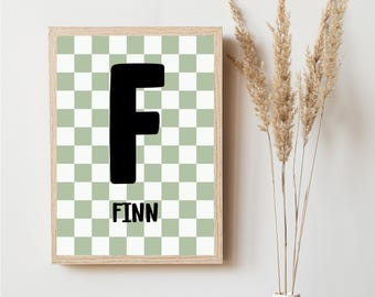 Personalized Name Wall Art | Monogram Wall Art | Custom Digital Download | 300 DPI JPG