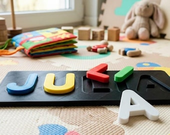 COMMERCIAL LICENSE | Montessori Name Puzzle STL | Kids Learning Puzzle | Personalized Name Puzzle | 3D Printable Educational Toy | Digital