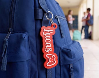 COMMERCIAL LICENSE | Personalized 3D Print (STL Digital file Download) Custom Name Tag Keychains, Backpack Name Tag,Perfect Gift