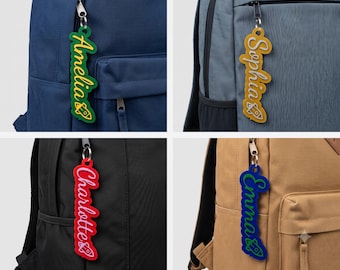 COMMERCIAL LICENSE | Personalized 3D Print (STL Digital file Download) Custom Name Tag Keychains, Backpack Name Tag,Perfect Gift