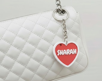 LICENCIA COMERCIAL / Descarga de archivo digital STL / Llaveros de corazón personalizados, San Valentín, regalo perfecto, regalos para parejas, nombre personalizado