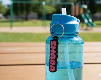 LICENCIA COMERCIAL / Descarga de archivo digital STL / Impresión 3D personalizada / Llavero - Etiqueta de nombre para mochila personalizada