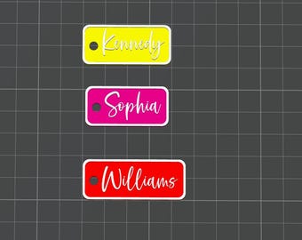 COMMERCIAL LICENSE | Digital STL File Download | Personalized 3D Print | Custom Name Tag Keychains, Backpack Name Tag,Perfect Gift
