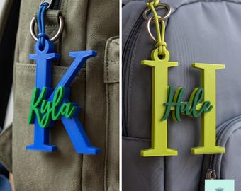 COMMERCIAL LICENSE | Personalized Name Tag | Keychain Bag Tag | STL File: 3D Printing Digital Download