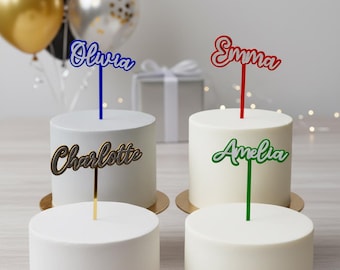 Custom Cake Topper | Personalized Name Cake Topper | 3D Printed Birthday Cake Decoration | Party Cake Topper | Custom Name Topper