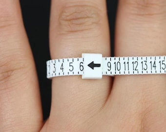 Adjustable US Ring Sizer, Plastic ring sizer, Finger sizing gauge, Find your ring size