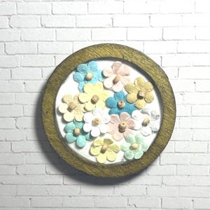 Hand-Crafted Miniature Dollhouse Wall Decor, Scale 1:12, Wall Art, Mini Accents, Miniature Signs, Floral