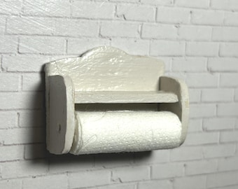 Miniature Dollhouse Paper Towel Holder, Scale 1:12