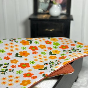 Hand-Crafted Miniature Dollhouse Quilt, Scale 1:12, Bedroom, Miniature Accents, Miniature Bedding.
