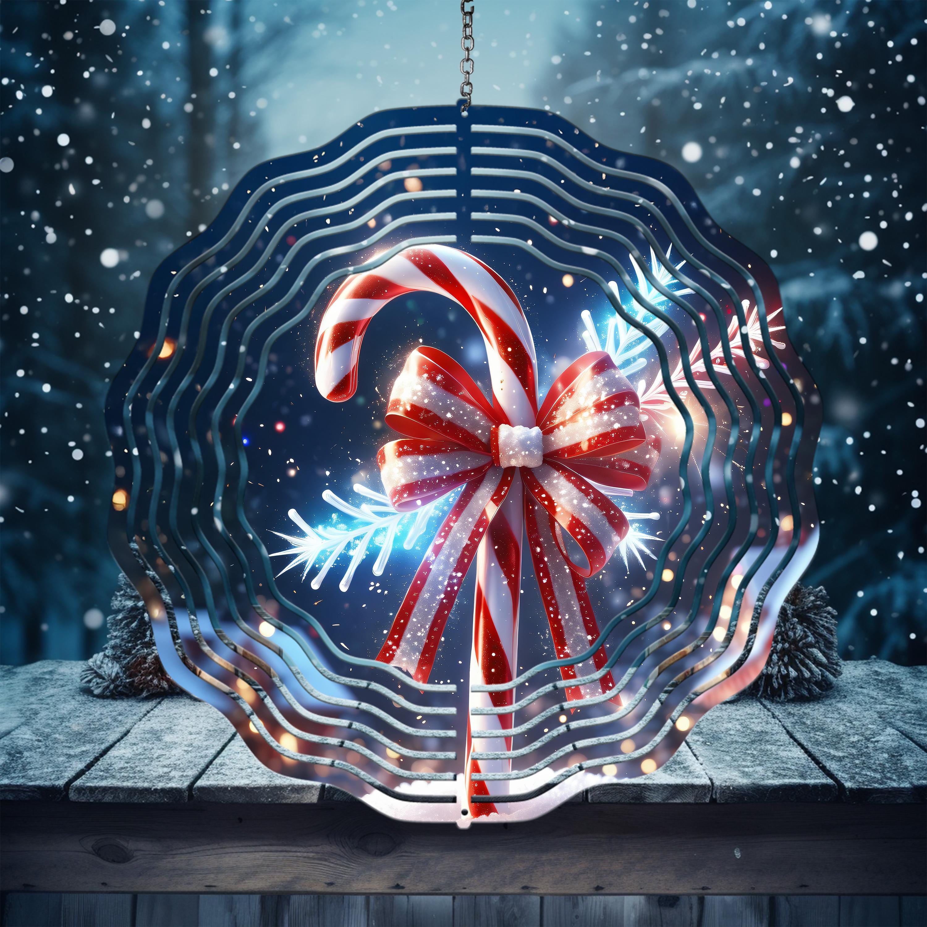 クリスマスキャンディケーン風車、風車昇華PNG、ガーデン