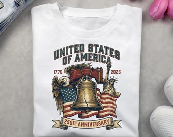Vintage America 250th Birthday PNG Shirt, Patriotic PNG Design, Gift for Him/Her, Printable Sublimation Design, Instant Download