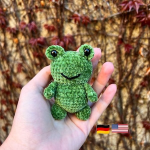 Crochet pattern Amigurumi frog “Pepe” – PDF (German/English) – Beginner-friendly