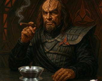 Klingon Ashtray: Star Trek Inspired, Metallic Space Gray, Stainless Steel Liner