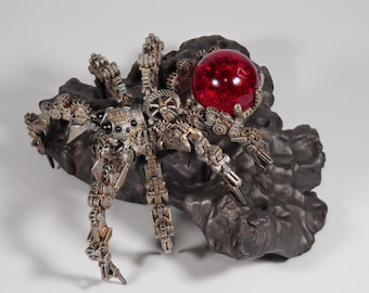 Steampunk Orb Spider