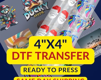 DTF Transfer, Full Color Custom DTF Gang Sheet, High Quality, Ready To Press Transfers, Custom Heat Transfer, Direct To Film DTF Print
