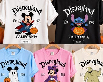 Disney Halloween Comfort Colors® T-Shirt, Disneyland Halloween Tee, Mickey Halloween Shirt, Halloween Family Shirt, Spooky Season