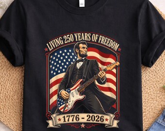 Abraham Lincoln Playing Guitar Shirt, Funny History Lover Hoodie, Political Humor Sweater, 1776–2026 Tee