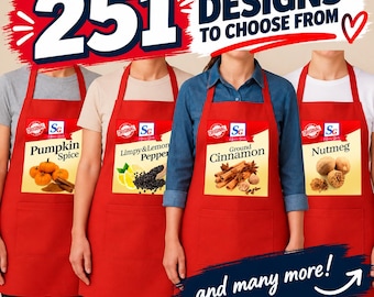 Spice Girl Aprons, Condiments Matching Apron, Halloween Group Costume 2026, Thanksgiving Family Costume, Spice Apron Cosplay, Food Seasoning