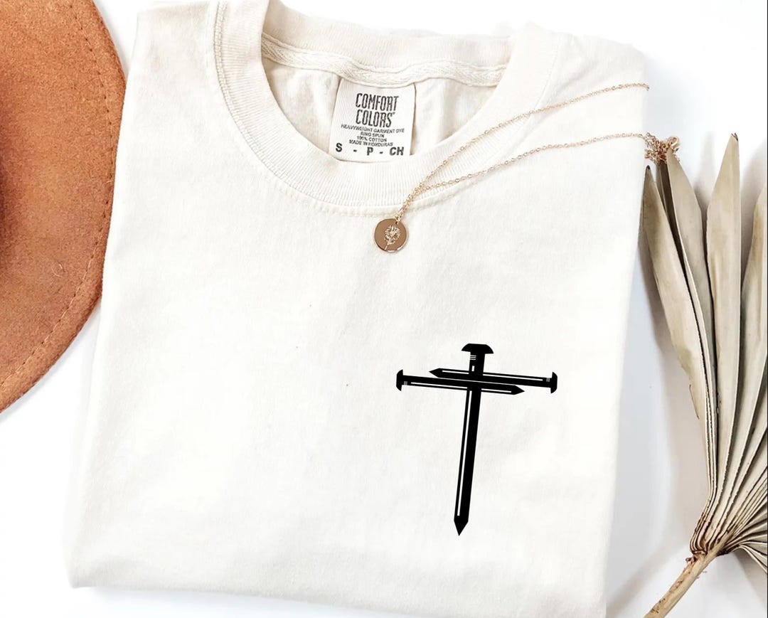 Comfort Colors® Cross Shirt, Faith Cross Shirt, Christian Gift ...