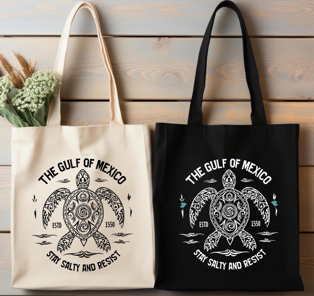Gulf of Mexico Tote Bag, Vintage Gulf of Mexico Since 1550 Tote Bag ...