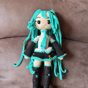 Miku Hatsun handmade crochet doll figure