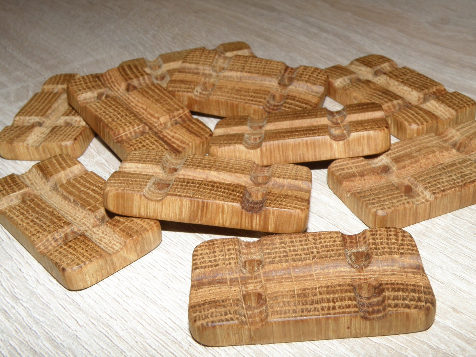 Large 10 Handmade Oak Wood Tree Branch Buttons , Accessories (1,97