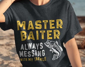 Funny Fishing T-Shirt: Master Baiter Angler Gift