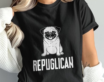 Pug Rebuglican Shirt: Funny Dog Lover Outfit