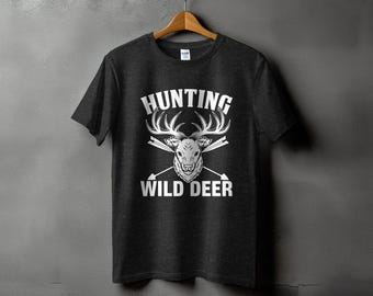 Hunting Wild Deer Shirt: Unisex Forest Animal Tee