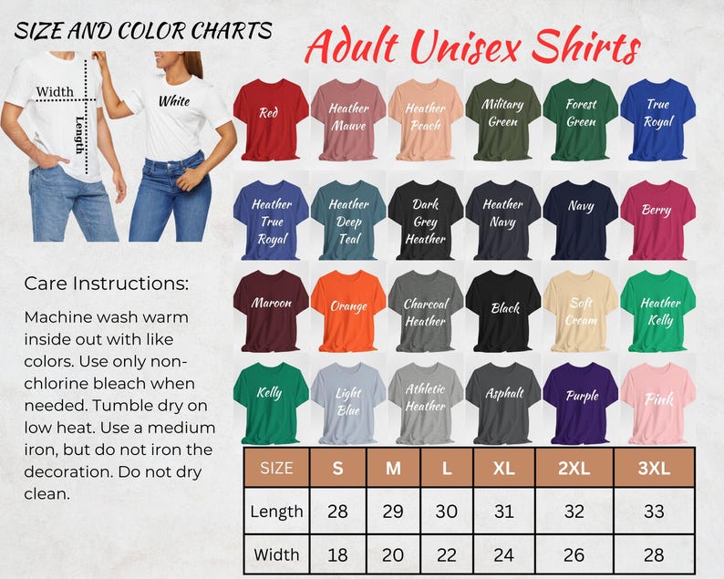 a women's t - shirt size guide with measurements